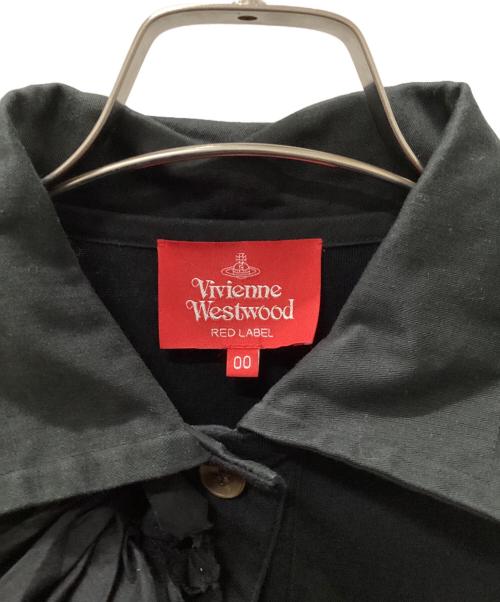 Vivienne Westwood RED LABEL（ヴィヴィアンウエストウッドレッドレーベル）Vivienne Westwood RED LABEL (ヴィヴィアンウエストウッドレッドレーベル) フリルポロシャツワンピース ブラック サイズ:00の古着・服飾アイテム