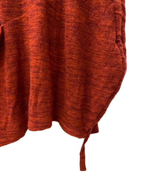 慈雨（ジウ）慈雨 (ジウ) ノースリーブワンピース レッド サイズ:40の古着・服飾アイテム