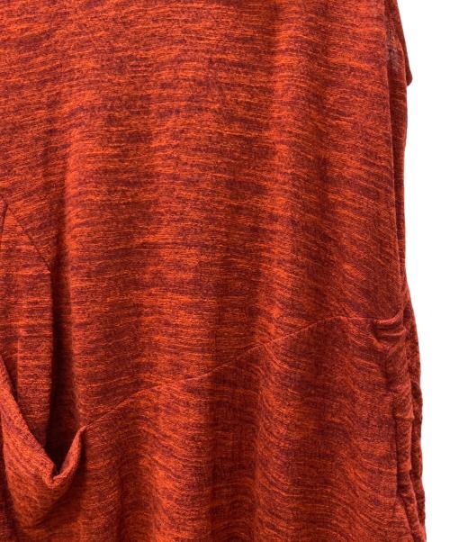 慈雨（ジウ）慈雨 (ジウ) ノースリーブワンピース レッド サイズ:40の古着・服飾アイテム
