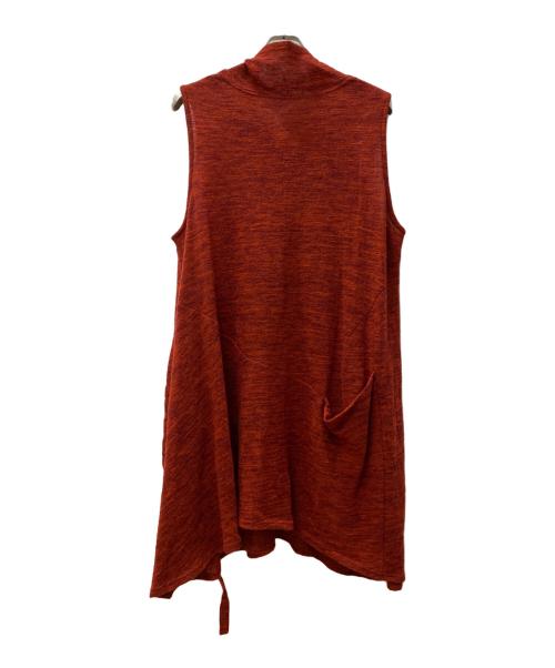 慈雨（ジウ）慈雨 (ジウ) ノースリーブワンピース レッド サイズ:40の古着・服飾アイテム