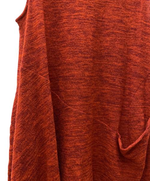 慈雨（ジウ）慈雨 (ジウ) ノースリーブワンピース レッド サイズ:40の古着・服飾アイテム