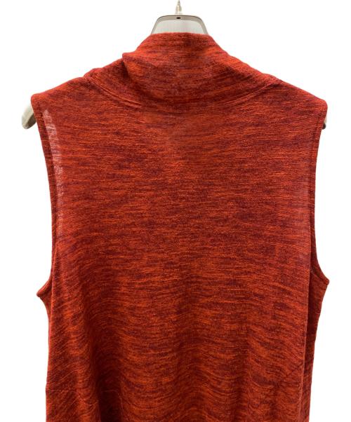 慈雨（ジウ）慈雨 (ジウ) ノースリーブワンピース レッド サイズ:40の古着・服飾アイテム