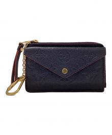 LOUIS VUITTON（ルイ ヴィトン）の古着「モノグラム・アンプラント コインケース」｜ネイビー×レッド