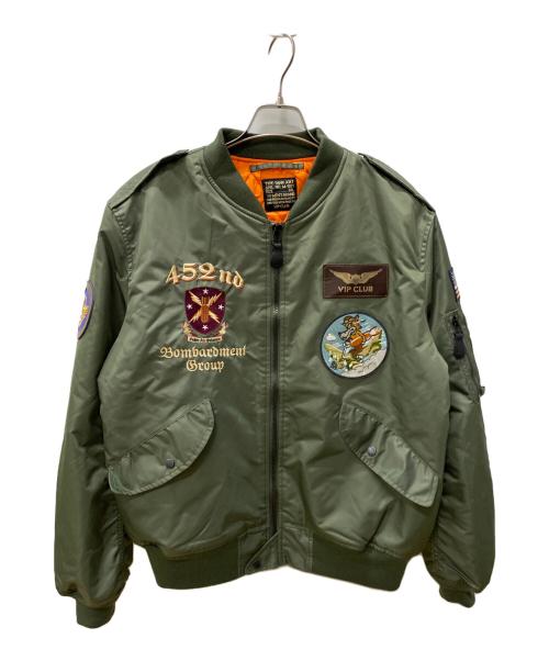 VIP CLUB（ビップ クラブ）VIP CLUB (ビップ クラブ) MA-1ジャケット グリーン サイズ:3XLの古着・服飾アイテム