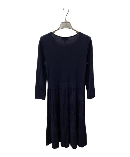 EMPORIO ARMANI（エンポリオ アルマーニ）EMPORIO ARMANI (エンポリオ アルマーニ) 長袖ワンピース ネイビー サイズ:36の古着・服飾アイテム