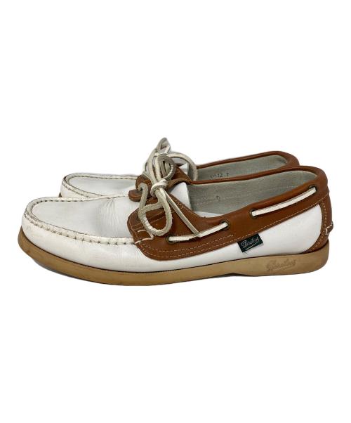 PARABOOT（パラブーツ）PARABOOT (パラブーツ) デッキシューズ ホワイト サイズ:25cmの古着・服飾アイテム