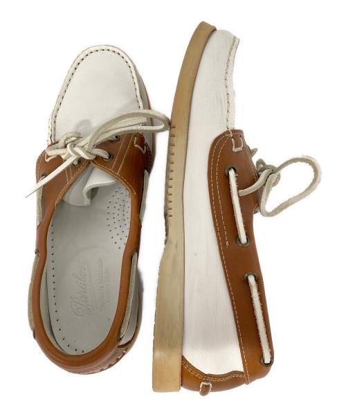 PARABOOT（パラブーツ）PARABOOT (パラブーツ) デッキシューズ ホワイト サイズ:25cmの古着・服飾アイテム