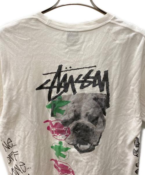 stussy（ステューシー）stussy (ステューシー) 半袖カットソー ホワイト サイズ:Mの古着・服飾アイテム