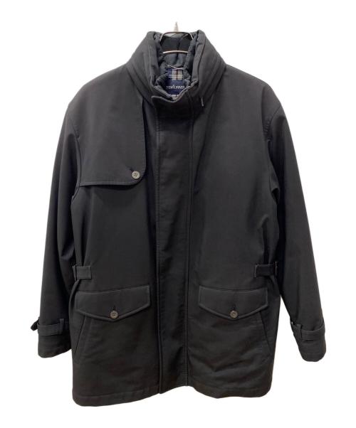 NEWYORKER（ニューヨーカー）NEWYORKER (ニューヨーカー) スタンドカラーコート ブラック サイズ:Lの古着・服飾アイテム