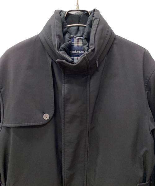 NEWYORKER（ニューヨーカー）NEWYORKER (ニューヨーカー) スタンドカラーコート ブラック サイズ:Lの古着・服飾アイテム