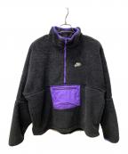 NIKEナイキ）の古着「フリースアノラック」｜パープル×ブラック