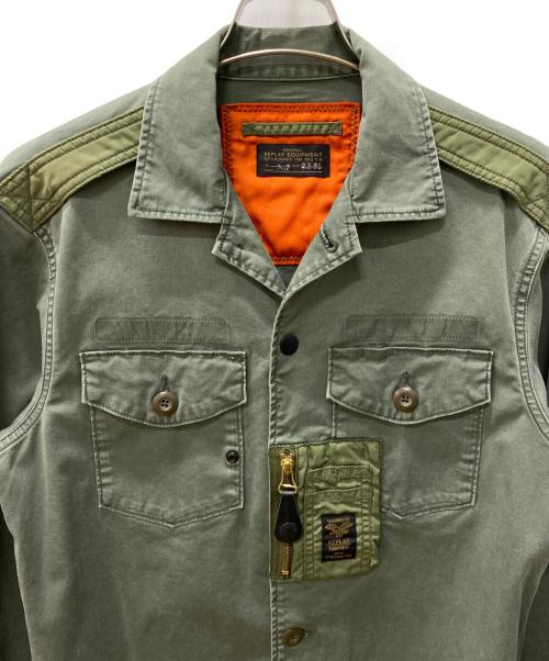 REPLAY（リプレイ）REPLAY (リプレイ) ミリタリージャケット オリーブ サイズ:Mの古着・服飾アイテム