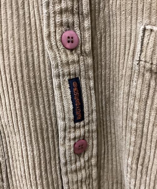 HARLEY-DAVIDSON（ハーレーダビッドソン）HARLEY-DAVIDSON (ハーレーダビッドソン) コーデュロイシャツ ブラウン サイズ:Lの古着・服飾アイテム
