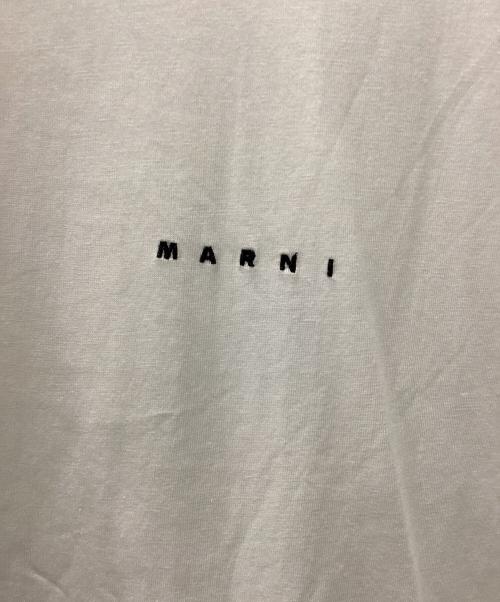 MARNI（マルニ）MARNI (マルニ) コットンハイネックL/Sロゴカットソー ホワイト サイズ:46の古着・服飾アイテム