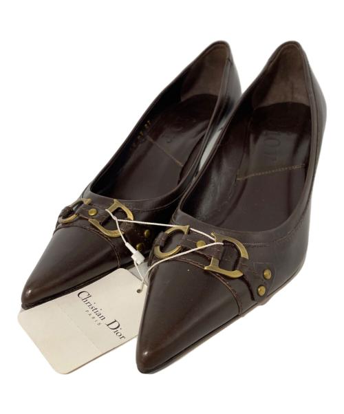 Christian Dior（クリスチャン ディオール）Christian Dior (クリスチャン ディオール) パンプス ブラウン サイズ:22cmの古着・服飾アイテム