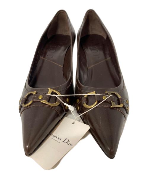Christian Dior（クリスチャン ディオール）Christian Dior (クリスチャン ディオール) パンプス ブラウン サイズ:22cmの古着・服飾アイテム