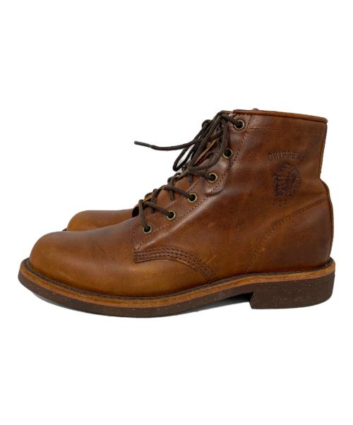 CHIPPEWA（チペワ）CHIPPEWA (チペワ) レースアップブーツ ブラウン サイズ:US8Dの古着・服飾アイテム