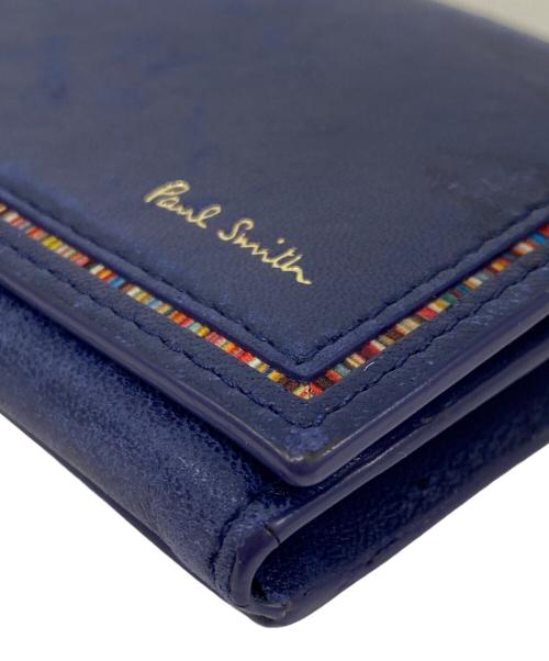 PAUL SMITH（ポールスミス）Paul Smith (ポールスミス) カードケース ブルーの古着・服飾アイテム