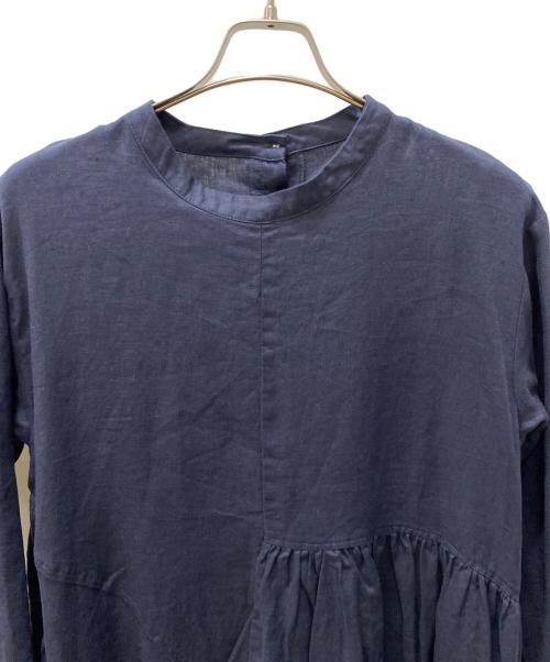 08MAB（ゼロハチマブ）08MAB (ゼロハチマブ) 長袖ワンピース ネイビー サイズ:Free 未使用品の古着・服飾アイテム