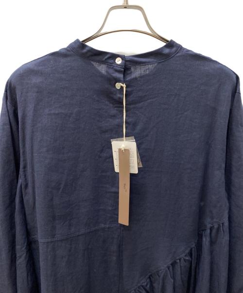 08MAB（ゼロハチマブ）08MAB (ゼロハチマブ) 長袖ワンピース ネイビー サイズ:Free 未使用品の古着・服飾アイテム
