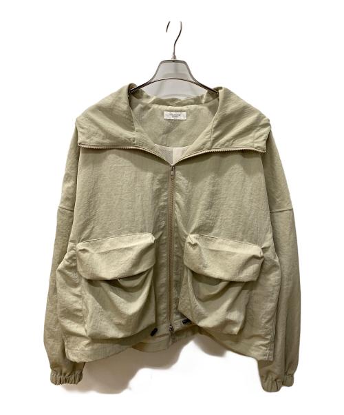 SOLAMONAT LARME（ソラモナラーム）SOLAMONAT LARME (ソラモナラーム) ナイロンワッシャーフードブルゾン ベージュ サイズ:Freeの古着・服飾アイテム