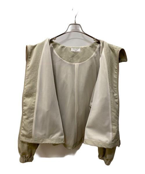 SOLAMONAT LARME（ソラモナラーム）SOLAMONAT LARME (ソラモナラーム) ナイロンワッシャーフードブルゾン ベージュ サイズ:Freeの古着・服飾アイテム