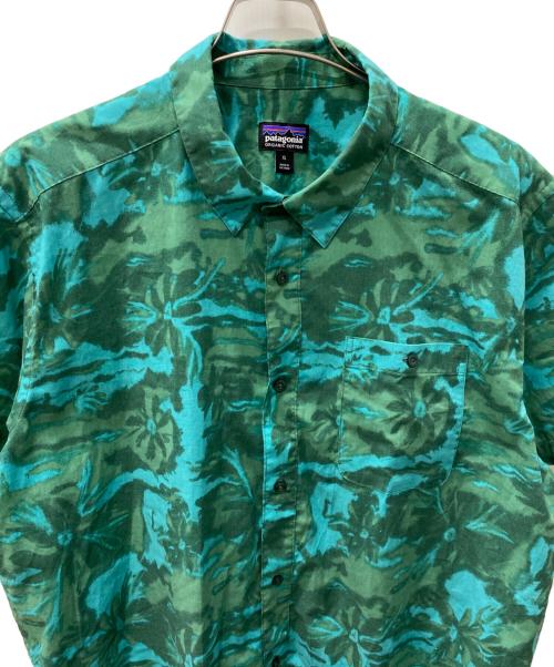 Patagonia（パタゴニア）Patagonia (パタゴニア) 半袖シャツ グリーン サイズ:XLの古着・服飾アイテム