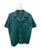 DRESSTERIORドレステリア）の古着「キューバ ニットシャツ」｜オリーブ