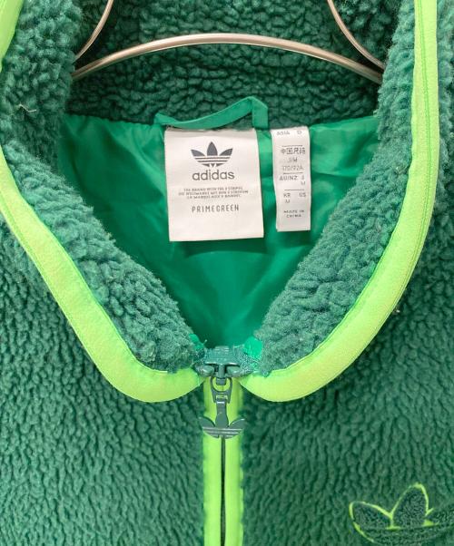 adidas（アディダス）adidas (アディダス) ボアキルティングジャケット グリーン サイズ:Mの古着・服飾アイテム