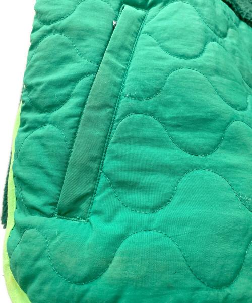 adidas（アディダス）adidas (アディダス) ボアキルティングジャケット グリーン サイズ:Mの古着・服飾アイテム