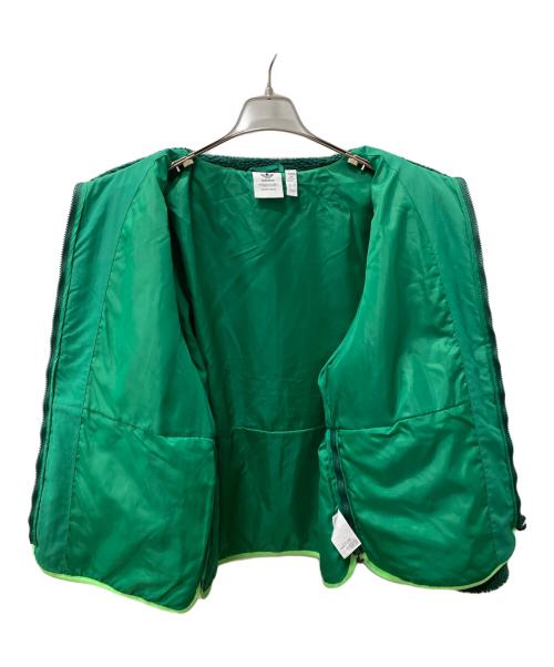adidas（アディダス）adidas (アディダス) ボアキルティングジャケット グリーン サイズ:Mの古着・服飾アイテム