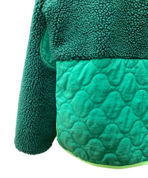 adidas（アディダス）adidas (アディダス) ボアキルティングジャケット グリーン サイズ:Mの古着・服飾アイテム