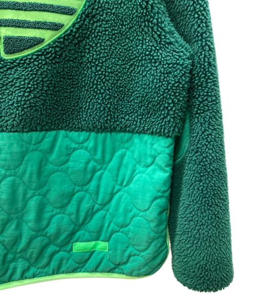 adidas（アディダス）adidas (アディダス) ボアキルティングジャケット グリーン サイズ:Mの古着・服飾アイテム