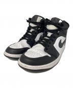 NIKEナイキ）の古着「Air Jordan 1 Mid」｜ブラック×ホワイト