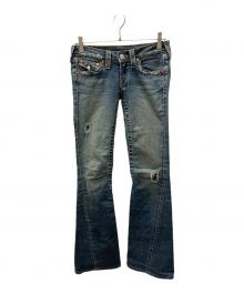 TRUE RELIGION（トゥルー レリジョン）の古着「ブーツカットデニムパンツ」｜ブルー