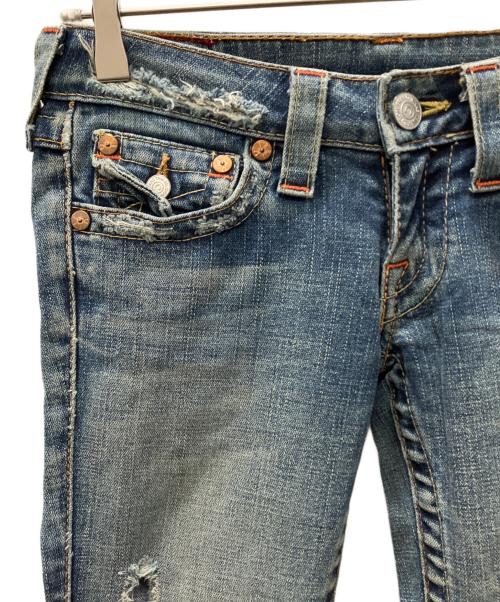 TRUE RELIGION（トゥルー レリジョン）TRUE RELIGION (トゥルー レリジョン) ブーツカットデニムパンツ ブルー サイズ:W25の古着・服飾アイテム