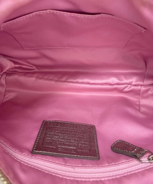 COACH（コーチ）COACH (コーチ) ショルダーバッグ ベージュ×グレーの古着・服飾アイテム