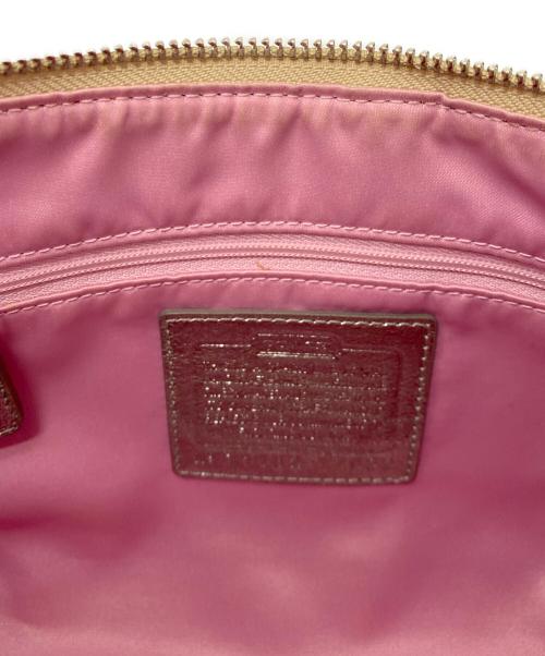 COACH（コーチ）COACH (コーチ) ショルダーバッグ ベージュ×グレーの古着・服飾アイテム