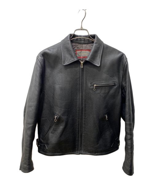 MEN'S BIGI（メンズビギ）MEN'S BIGI (メンズビギ) シングルライダースジャケット ブラック サイズ:46の古着・服飾アイテム