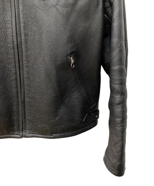 MEN'S BIGI（メンズビギ）MEN'S BIGI (メンズビギ) シングルライダースジャケット ブラック サイズ:46の古着・服飾アイテム