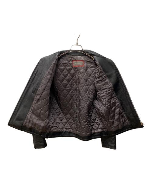 MEN'S BIGI（メンズビギ）MEN'S BIGI (メンズビギ) シングルライダースジャケット ブラック サイズ:46の古着・服飾アイテム