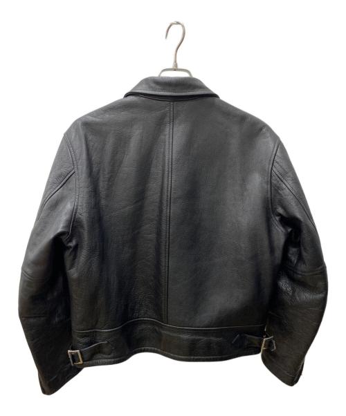 MEN'S BIGI（メンズビギ）MEN'S BIGI (メンズビギ) シングルライダースジャケット ブラック サイズ:46の古着・服飾アイテム