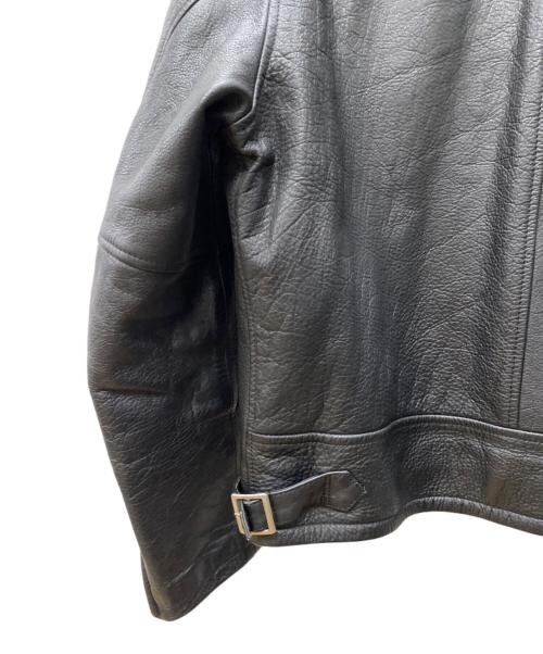 MEN'S BIGI（メンズビギ）MEN'S BIGI (メンズビギ) シングルライダースジャケット ブラック サイズ:46の古着・服飾アイテム