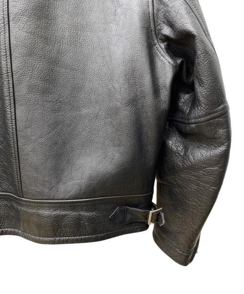 MEN'S BIGI（メンズビギ）MEN'S BIGI (メンズビギ) シングルライダースジャケット ブラック サイズ:46の古着・服飾アイテム