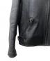 MEN'S BIGI (メンズビギ) シングルライダースジャケット ブラック サイズ:46：7000円