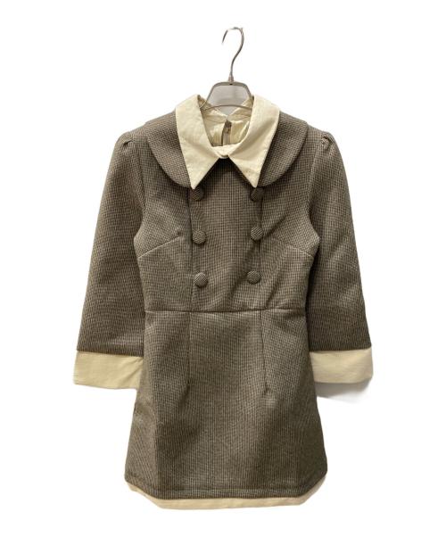 CIEL（シエル）Ciel (シエル) 長袖ワンピース ブラウン サイズ:FREE 未使用品の古着・服飾アイテム
