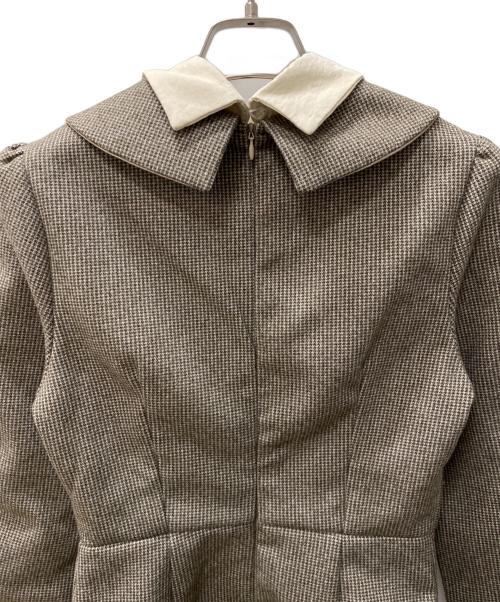 CIEL（シエル）Ciel (シエル) 長袖ワンピース ブラウン サイズ:FREE 未使用品の古着・服飾アイテム