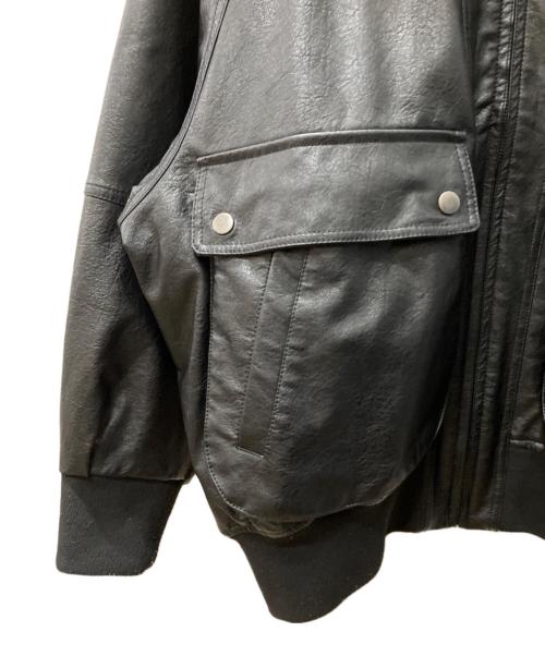 FREAK'S STORE（フリークスストア）FREAK'S STORE (フリークスストア) フェイクレザーブルゾン ブラック サイズ:Freeの古着・服飾アイテム