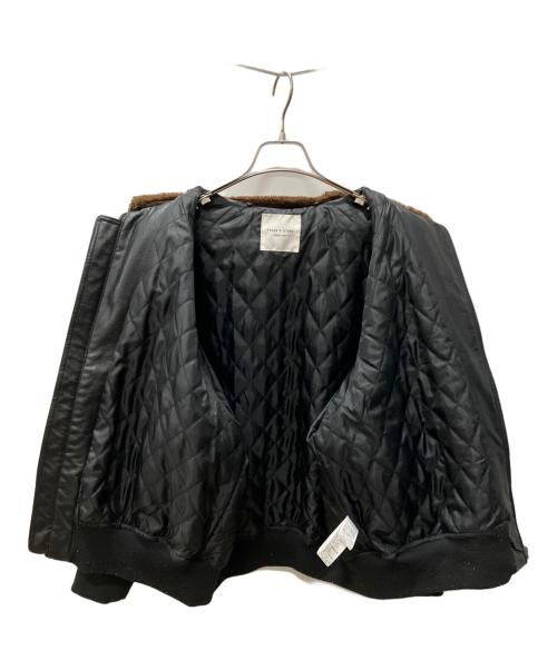 FREAK'S STORE（フリークスストア）FREAK'S STORE (フリークスストア) フェイクレザーブルゾン ブラック サイズ:Freeの古着・服飾アイテム