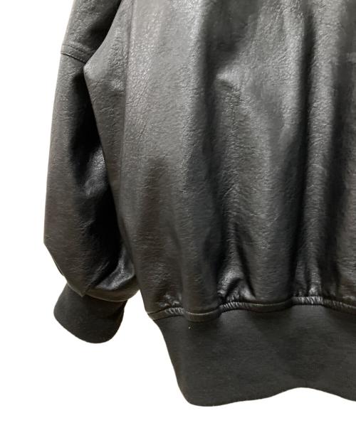 FREAK'S STORE（フリークスストア）FREAK'S STORE (フリークスストア) フェイクレザーブルゾン ブラック サイズ:Freeの古着・服飾アイテム